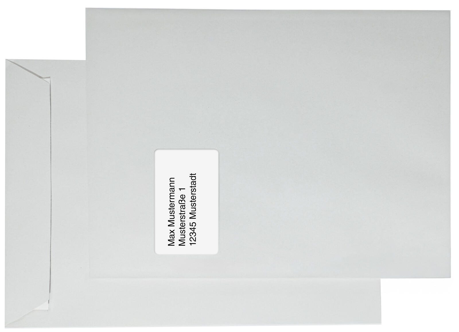 kaenguruh the world of paper Versandtasche DIN C4 weiß mit Fenster VFS05