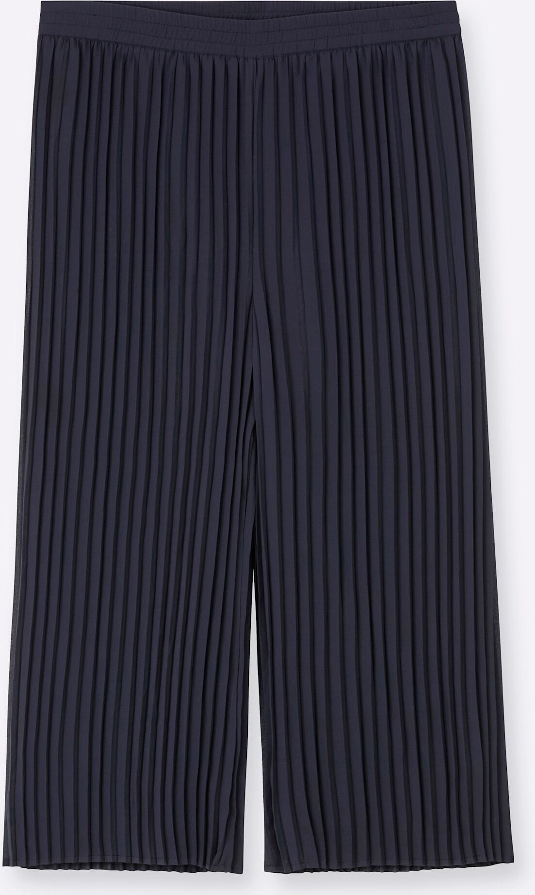 7/8-Hose SHEEGO, Damen, Gr. 56, Normalgrössen, schwarz (tiefblau), 100% Polyester, unifarben, Hosen 7/8-Hose tiefblau 56, Normalgrössen