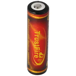 Trustfire 18650 3000mAh 3,7 Volt geschützter Li-Ion-Akku Abmessungen 69,8x18,4mm Flame