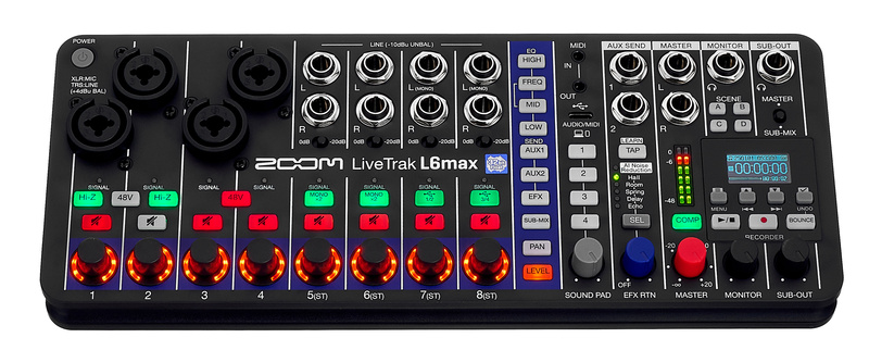 Zoom LiveTrak L6max