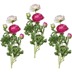 Kunstblume CREATIV GREEN "Ranunkel", lila, H:40cm, Kunststoff, Polyester, Kunstpflanzen, für schöne Arrangements wie Sträuße und Gestecke