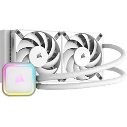 Corsair iCUE H100i RGB ELITE, CPU Wasserkühler, Weiss