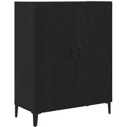 vidaXL Sideboard Schwarz Eichen-Optik 69,5x34x90 cm Holzwerkstoff