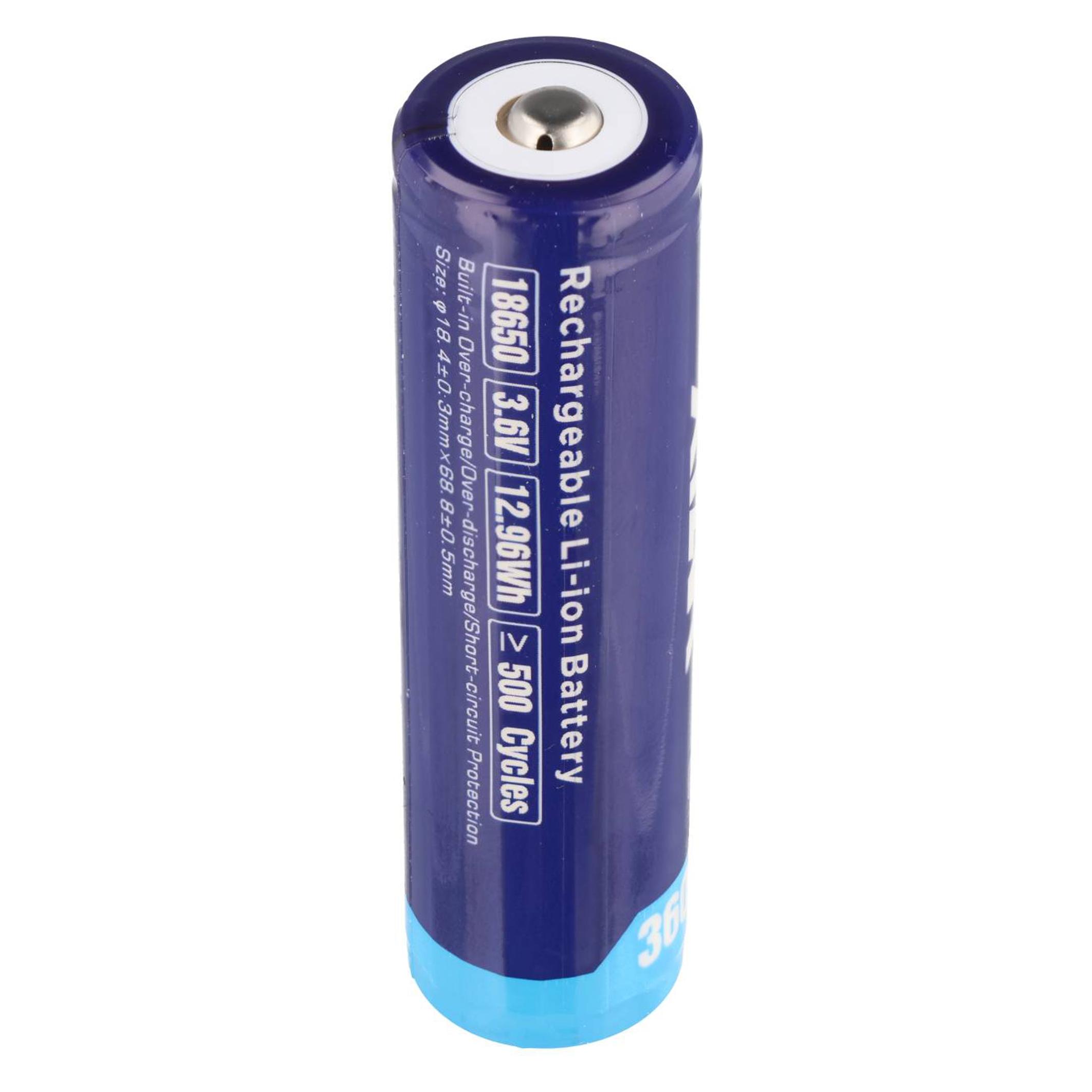 Xtar 18650 Akku mit Schutzhülle (1 Stk., 18650, 3600 mAh) (BAT0669)