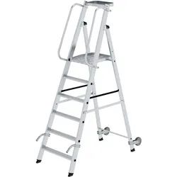 Munk Plattformleiter mit Rollen und Griff - 051086