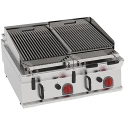 EURAST - Lavastein-gasgrill auftisch - 800x700x280 mm - 16 Kw - 47841317