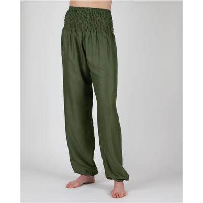 Haremshose PAIGH, Damen, Gr. M, EURO-Größen, grün, 100% Viskose, unifarben, lang, Hosen Haremshose, in bequemem, lockerem Schnitt