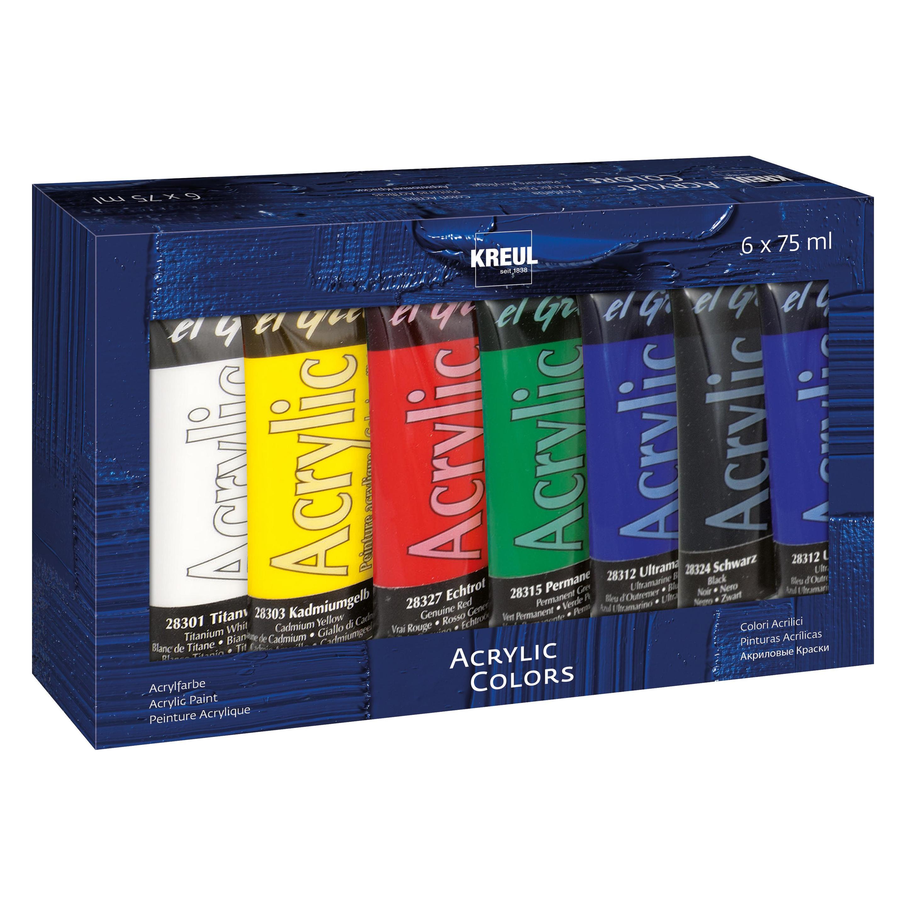 Kreul el Greco Acrylic 6er Set (75 ml) (28260)