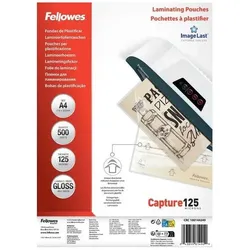 Fellowes, Laminierfolie, PK500 LAMINIERFOLIEN 100144249 (A4, 500 Stk., 125 μm)