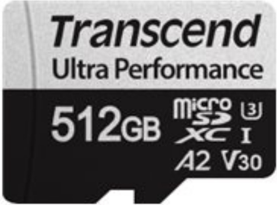Transcend TS512GUSD340S SD microSD Kaart 512GB SDXC met Adapter