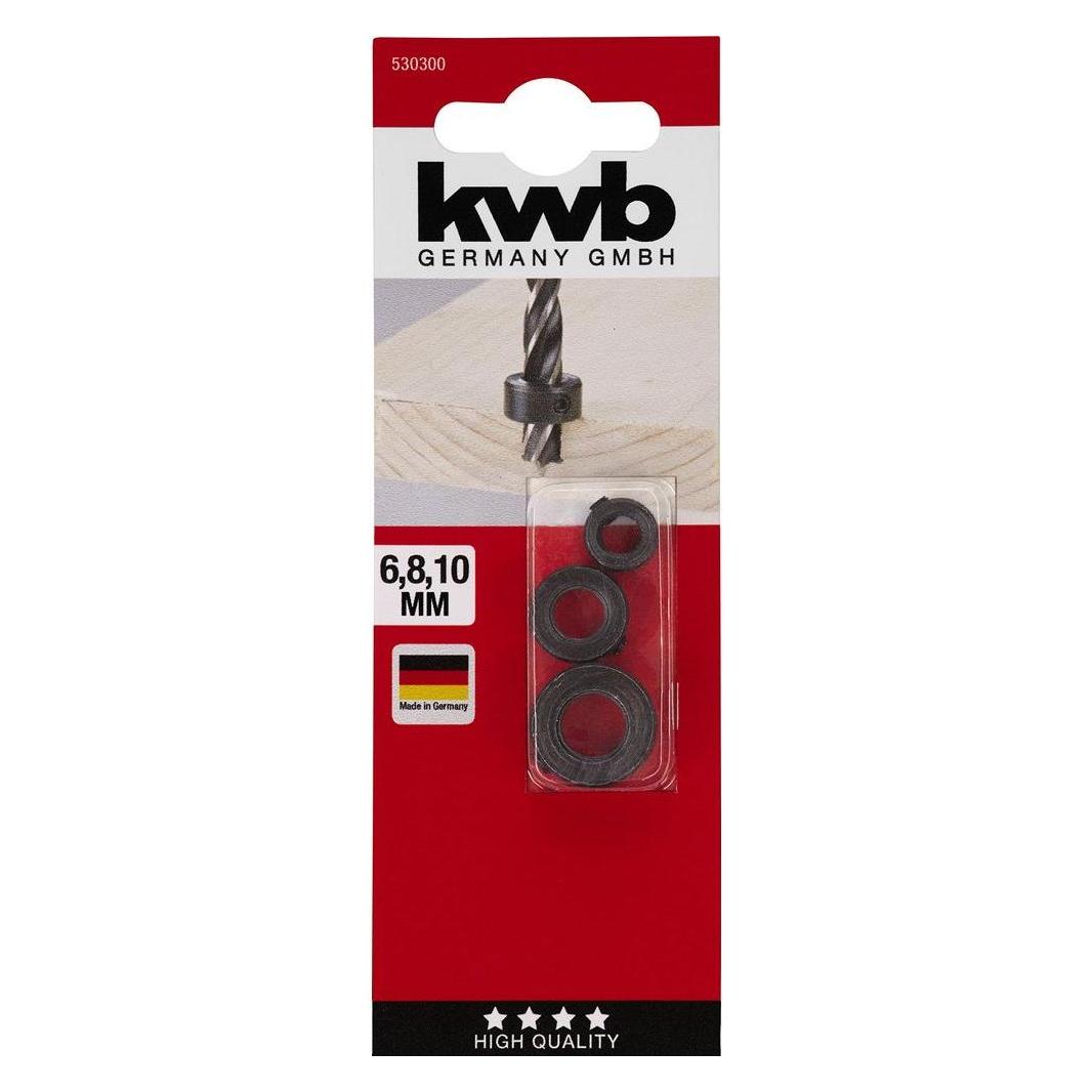 kwb Bohrtiefenbegrenzer 3-Teilig (530300)