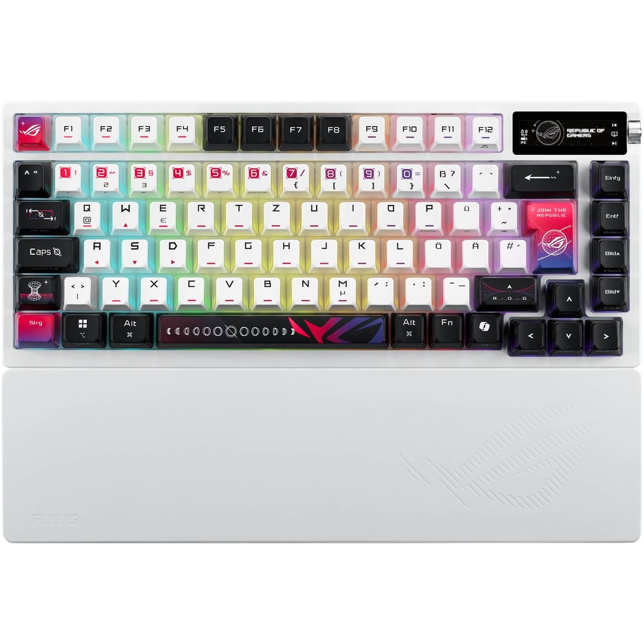 Asus ROG Azoth X ASUS ROG NX SNOW 2.4 GHz & Bluetooth Deutsch weiß (kabellos)