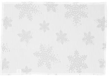Saro Lifestyle Holiday Placemats With Burnout Snowflake Design (Set of 4)