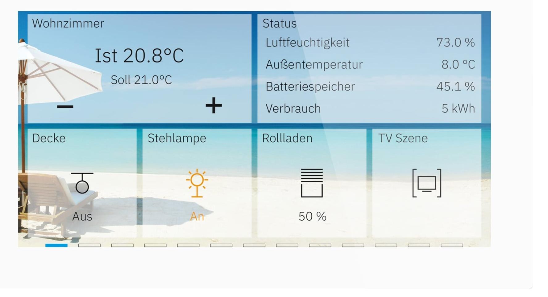 MDT KNX Glastouch Smart 6 Zoll, KNX Secure, Weiß, 1 Stk.