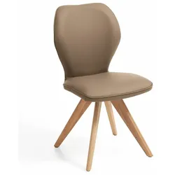Stuhl Colorado Leder Grau Stone