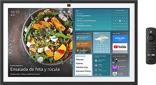 Pantalla inteligente con Alexa - Amazon Echo Show 15, Full HD de 15.6", Alexa, Fire TV integrado y mando por voz Negro