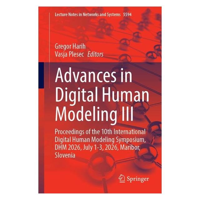 Springer Advances in Digital Human Modeling III (Englisch, Softcover, Gregor Harih, Vasja Plesec) (70417469)