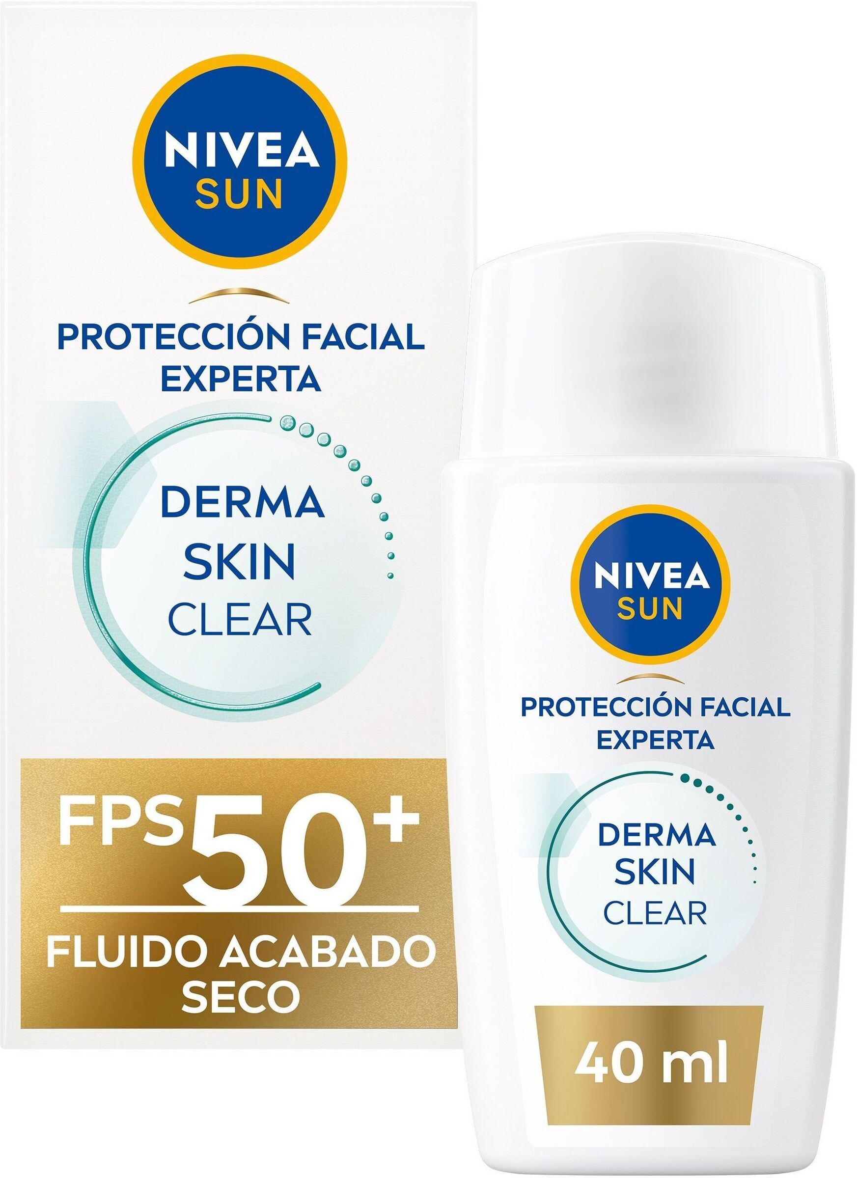Nivea Sun Derma Skin Clear Dry Finish Fluid SPF50+ 40 ml