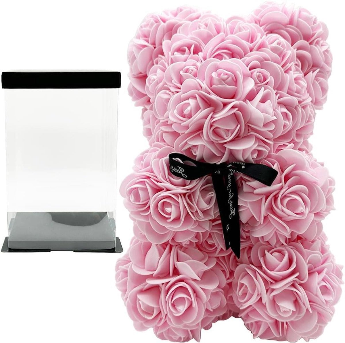 Inovra Plus Rozenbeer Teddybeer met Rozenbloem - Lichtroze