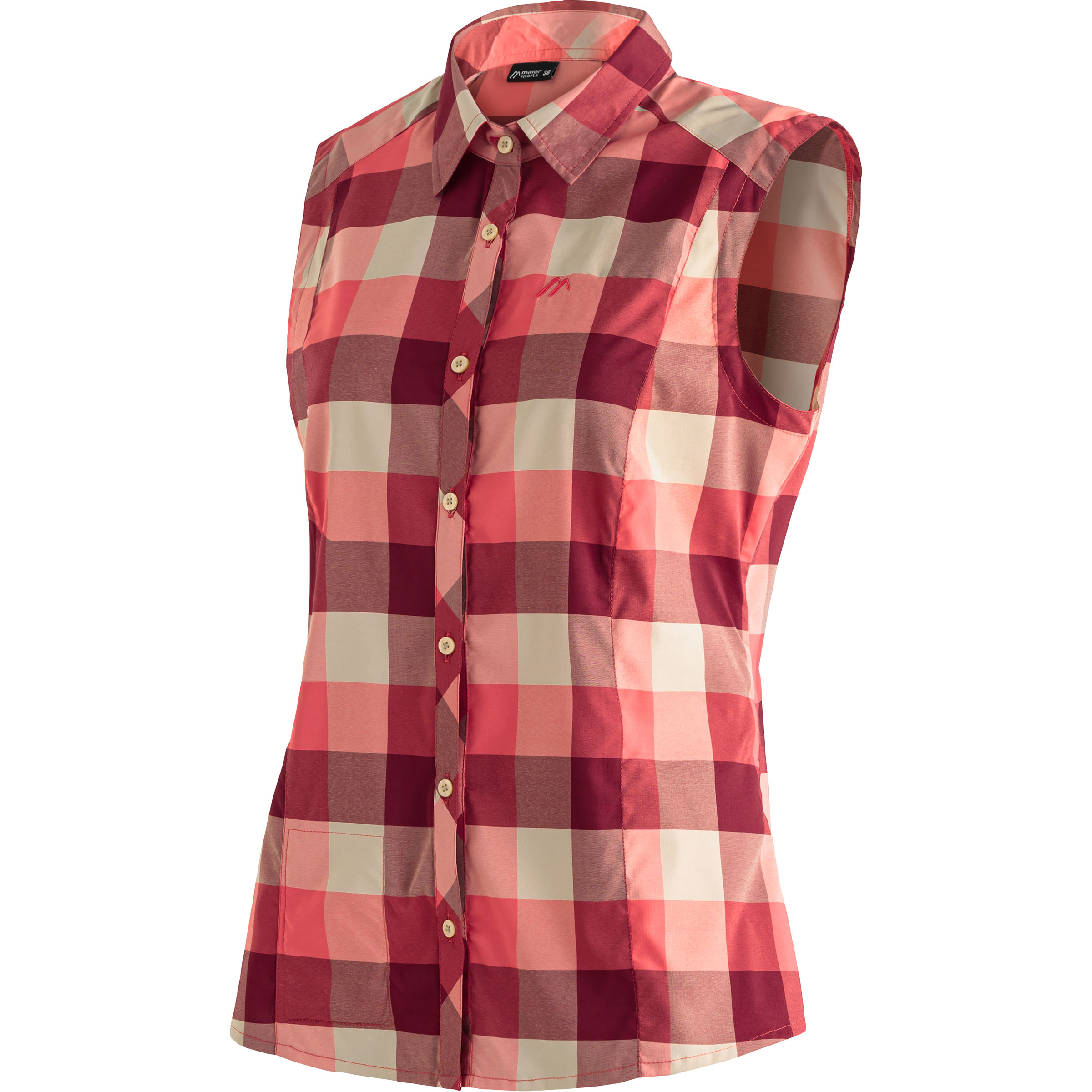 Maier Sports Sana Damen Blusen rot Größe 3XL Trekking Elastisch