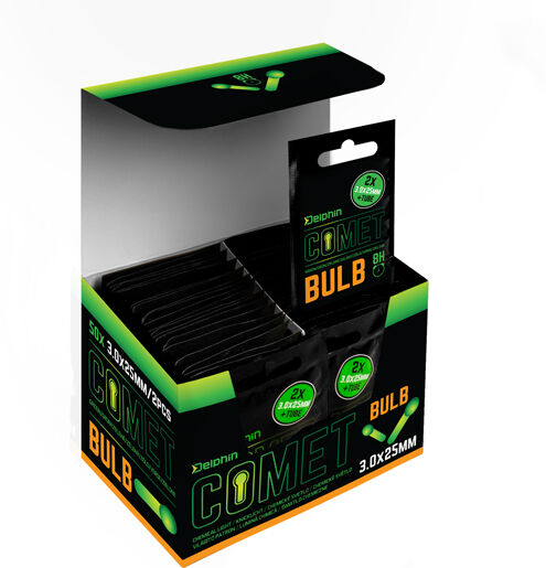Bâton lumineux Delphin Comet BULB / par 2 ampoule 3.0x25mm Beige, Gold, Lime ampoule 3.0x25mm