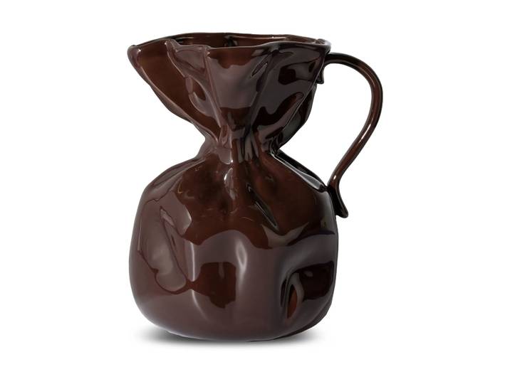Byon Vase Crumple Marron