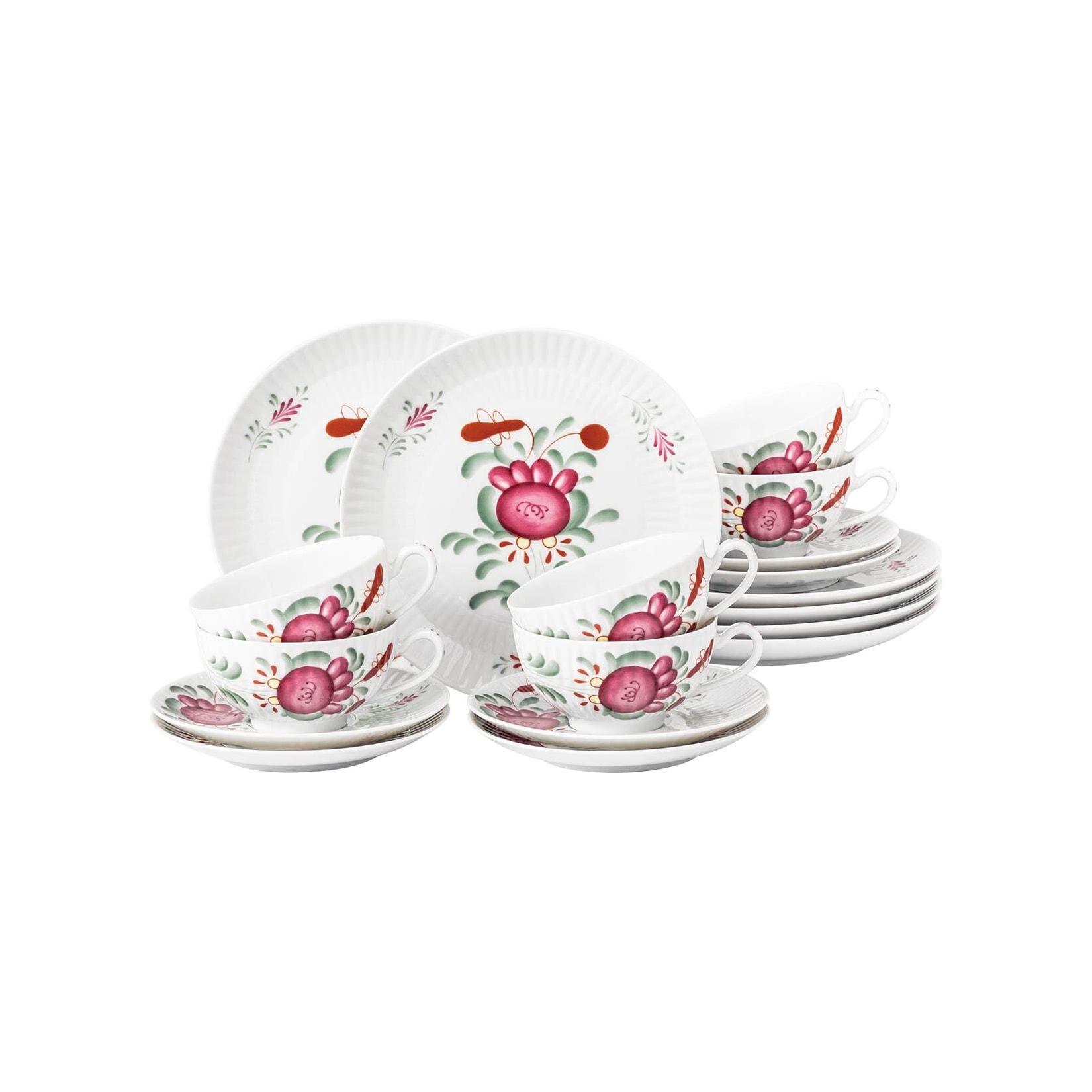 Seltmann Weiden Teeservice Amina Ostfriesenrose 18-tlg.