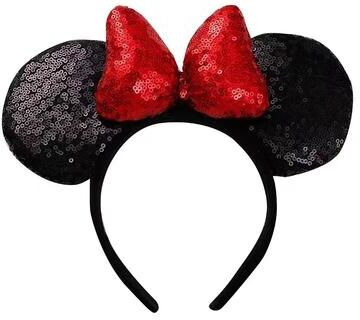 Uplift Picks Mickey Mouse Style Sequin Ear Headband Party Hair Hoop For Girls mickey Red Sequin