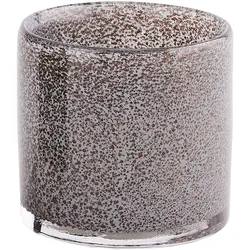 Giftcompany Linen Windlicht Glitzer Bubbles grau