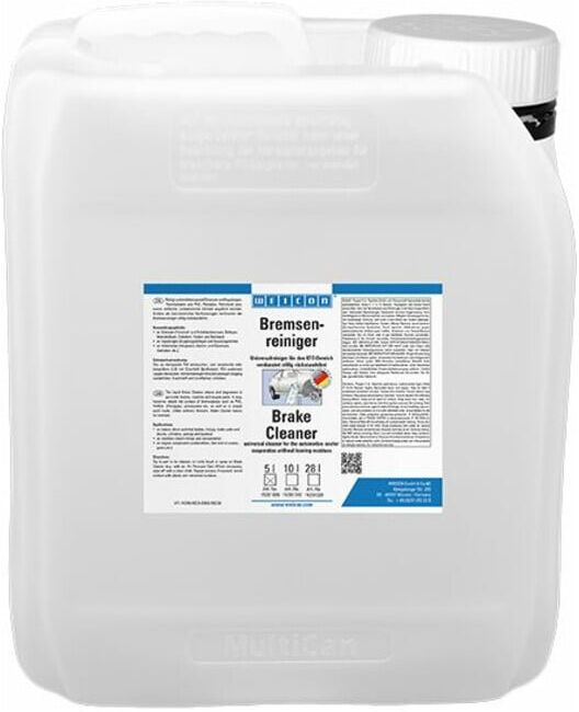 WEICON Bremsenreiniger, Universalreiniger für Kfz-Bereich, 5 L, farblos, transparent (15201005)