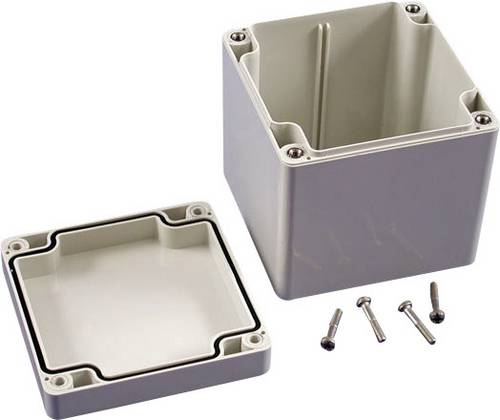 Hammond Electronics 1554EE2GY Universal-Gehäuse 90 x 90 x 90 Polycarbonat Grau 1St.