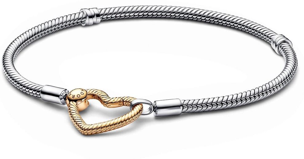 Bracelet Pandora Maille Serpent Fermoir Cœur Pandora Moments Femme
