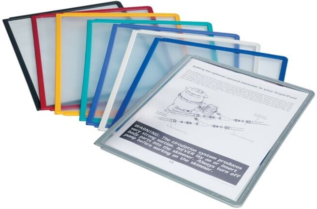 VARIO Panneaux de visualisation gris Pack de 5 pièces ; Durable (5606-10)