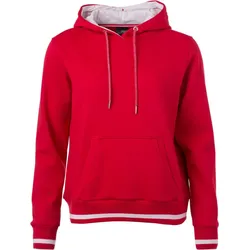 James & Nicholson Damen Club Kapuzen Sweater Hoodie JN777 red/white M