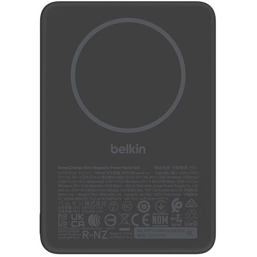 BELKIN BOOSTCHARGE SLIM MAGNETISCHE PO 10000MAH 75 W WEI
