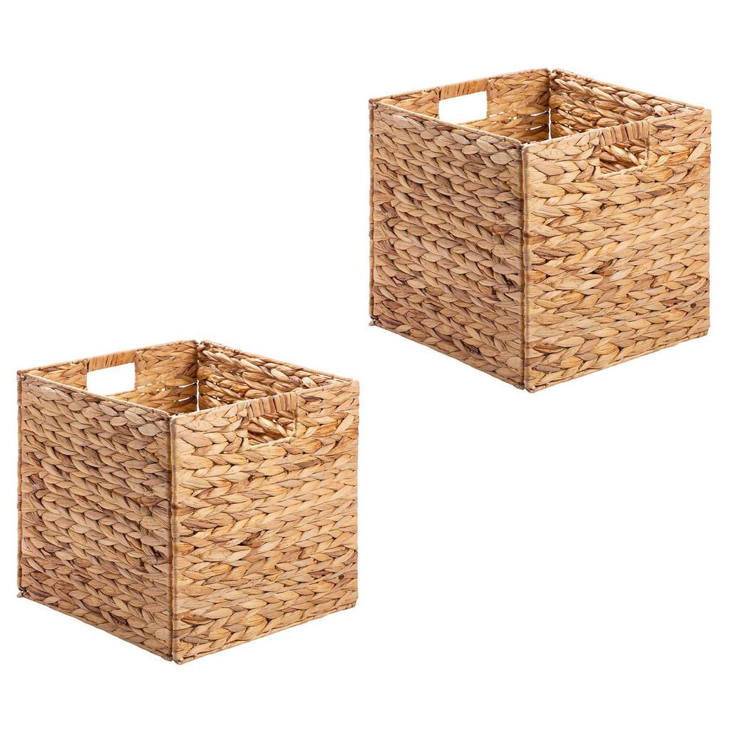 CARO-Möbel Körbe, Natur, Naturmaterialien, Mode, 32x32x32 cm, Ordnen & Aufbewahren, Aufbewahrungsboxen