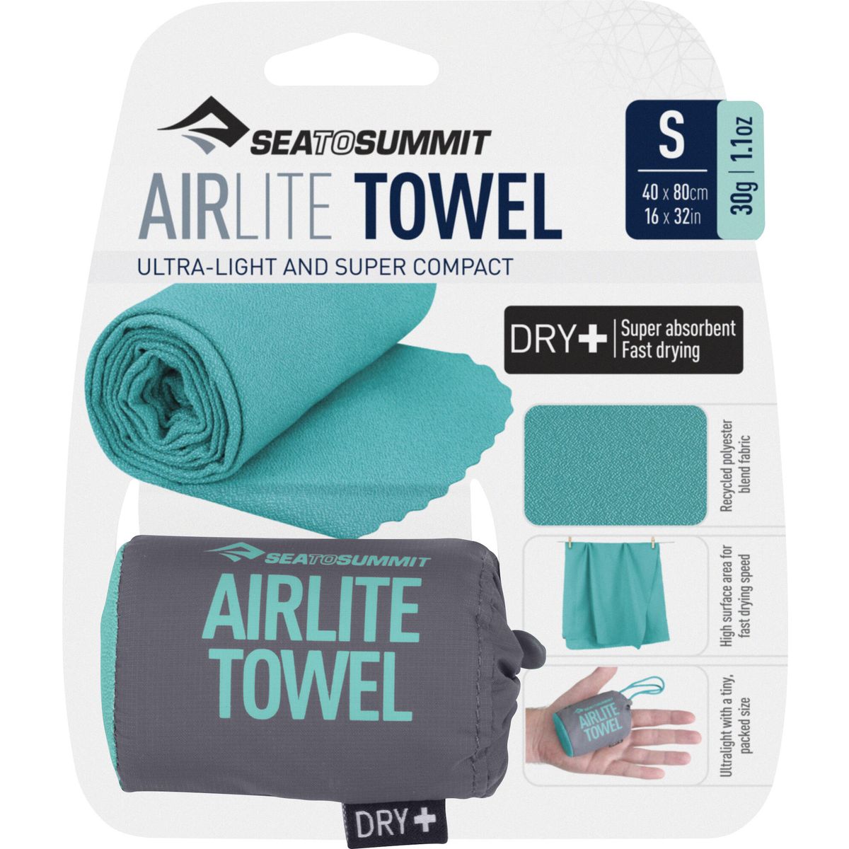 Sea to Summit Airlite Towel baltic (BA) Small ACP071011-041209