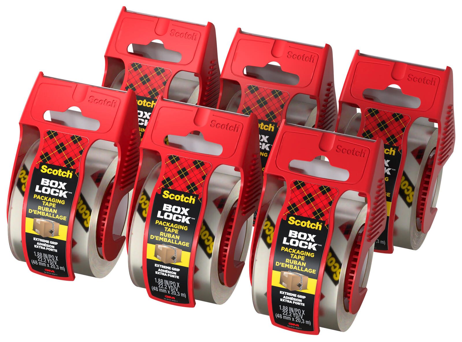 Scotch Packbänder Box Lock™ 48,0 mm x 20,0 m, transparent 195-6-EF
