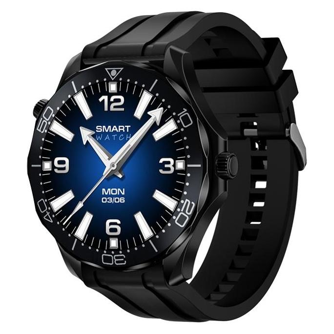 Giewont Veltori VT150-1 Smartwatch, schwarzes Silikonarmband + schwarzes Armband (ohne SIM) (49759130)