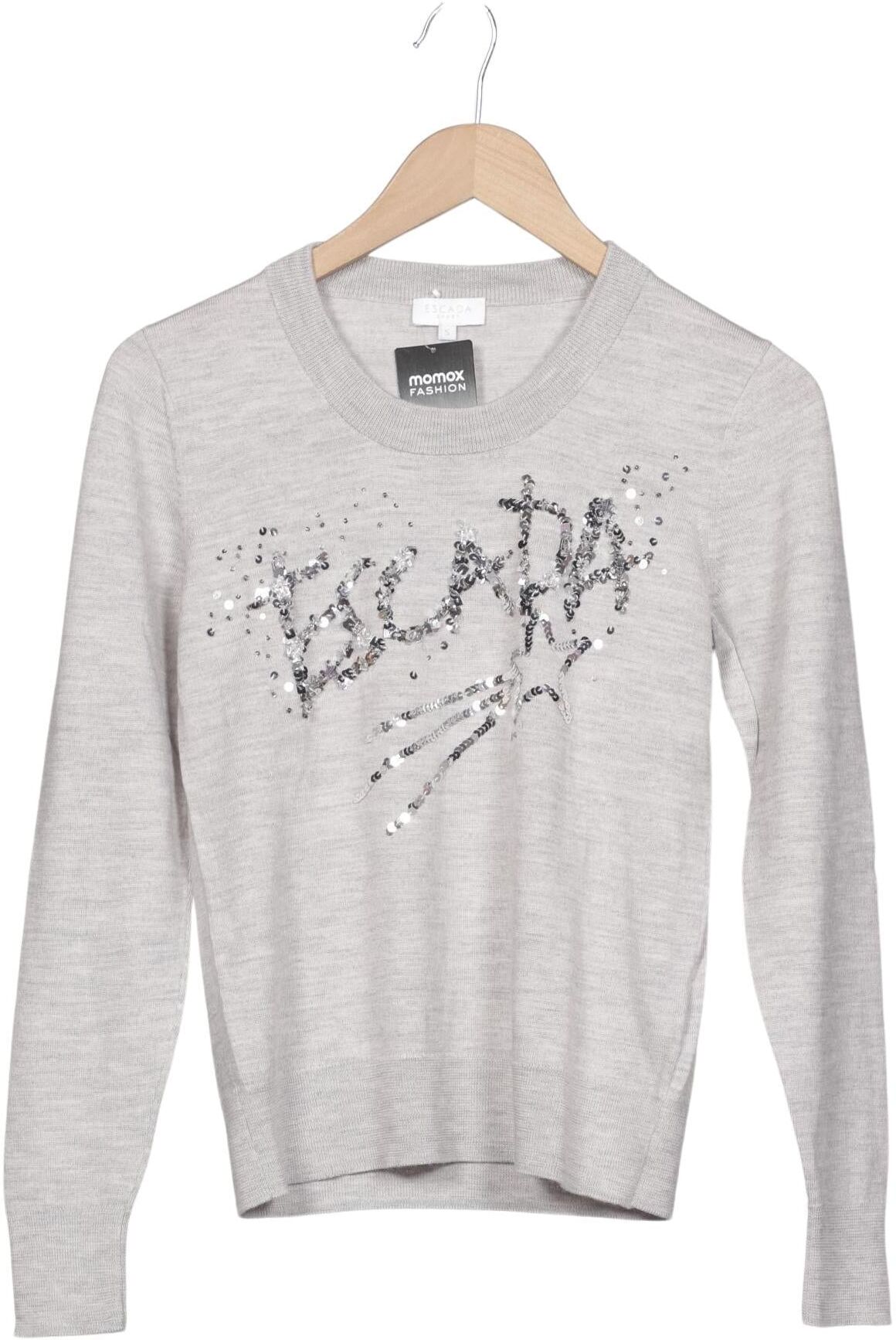 Escada Sport Damen Pullover, Grau, Gr. S, Schurwolle - Second Hand