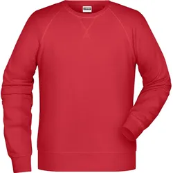 James & Nicholson Herren Raglan Sweater Sweatshirt 8022 red 5XL