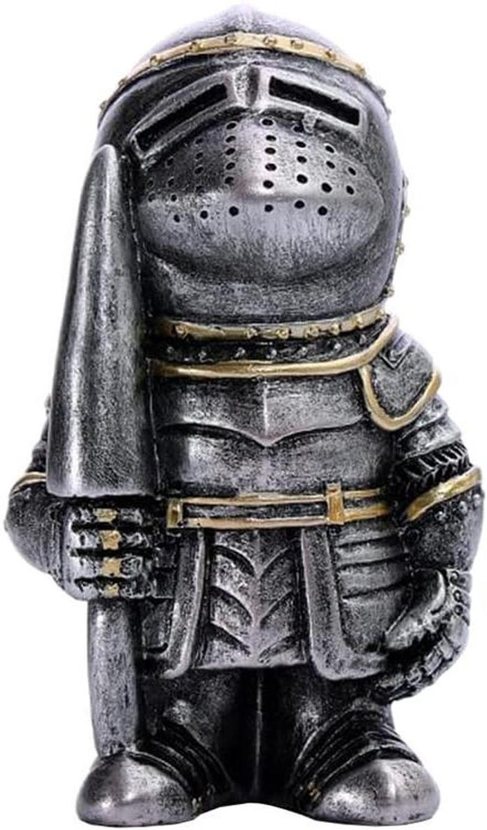 Ridder Pantser Figuur Middeleeuwse Decoratie van Hars, Hoogte: 12 cm