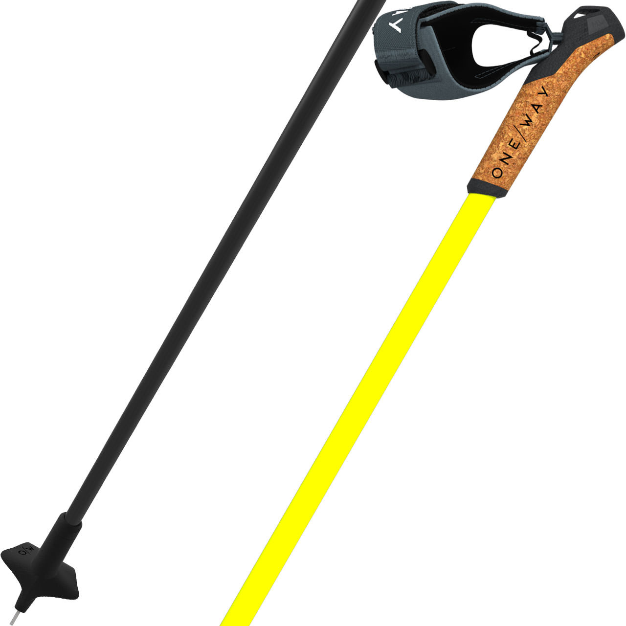 ONE WAY Storm 2 carbon/neon yellow - 165 cm