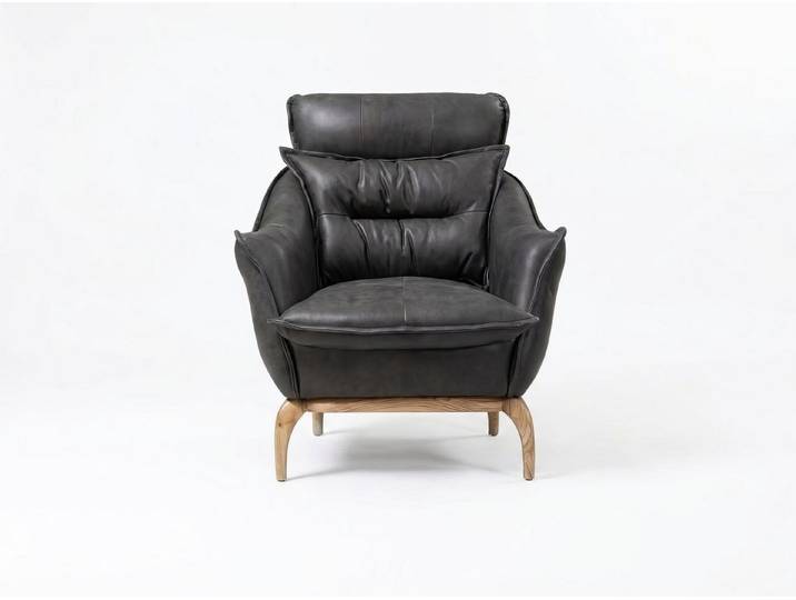 Xlmoebel Loungesessel Sessel Modern Schwarz Bequem Polstersessel Loungesessel