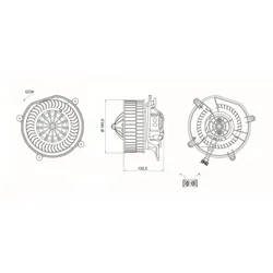 Innenraumgebläse MAHLE AB 68 000S für Mercedes-Benz E