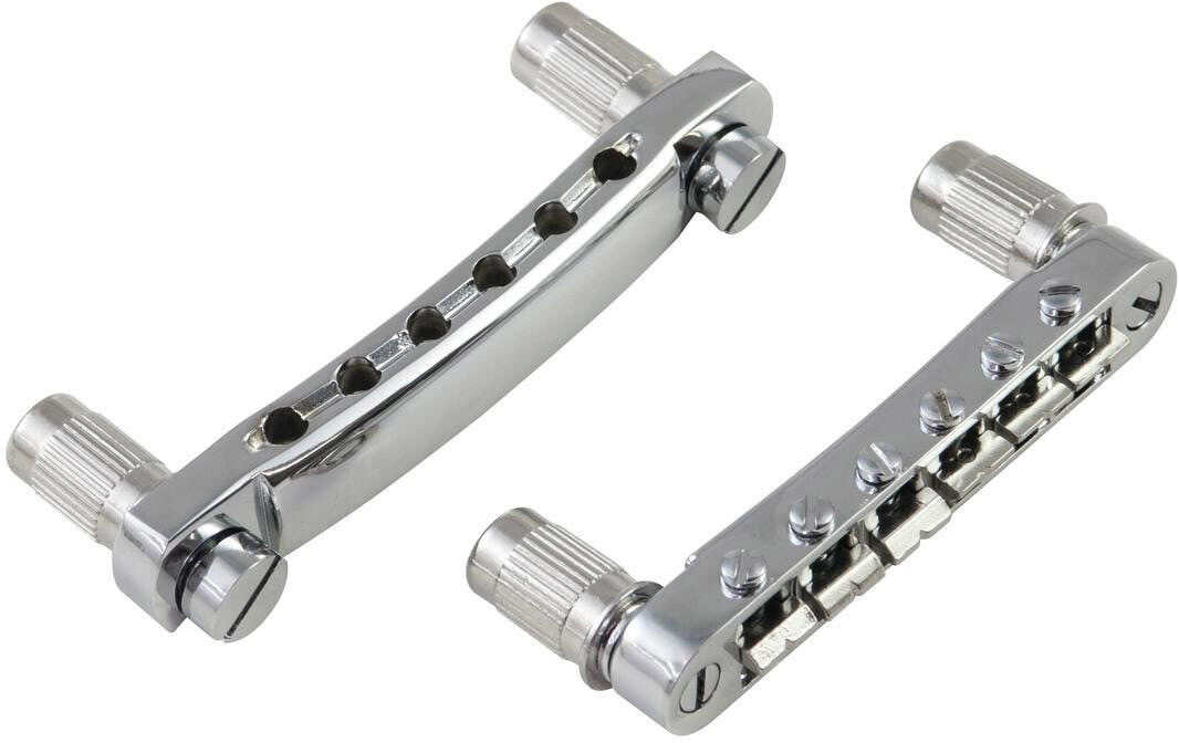 Dimavery Brücke U. Stopbar Tailpiece Für Lp-Modell
