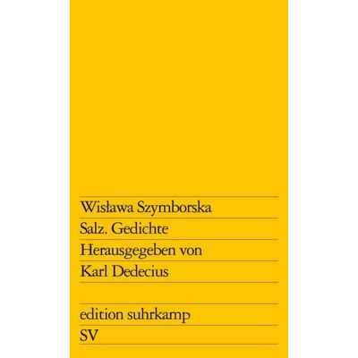 Salz, Taschenbuch von Wisława Szymborska, Suhrkamp, 978-3-518-10600-6