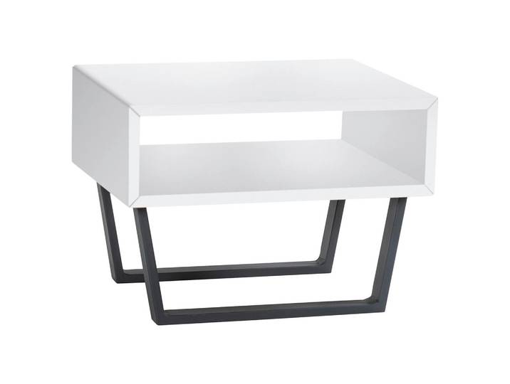 Hasena Nachtschrank, Weiß, Schwarz, Metall, Buche, massiv, 50x36x41 cm, Typenauswahl, Schlafzimmer, Nachttische