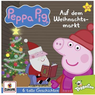 Peppa Pig Hörspiel 10. Auf dem Weihnachtsmarkt (und 5 weitere Geschichten) - , CD, 0194397264029