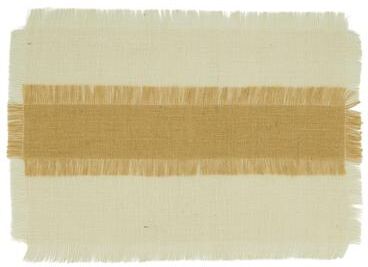 Saro Lifestyle Banded Design Jute Placemats (Set of 4)